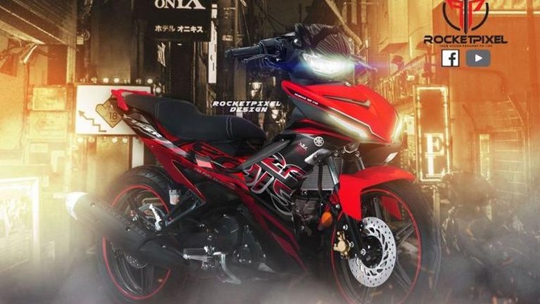 Hasil rendering Yamaha MX King oleh Rocket Pixel Hasil rendering Yamaha MX King oleh Rocket Pixel