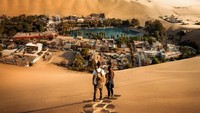 Berlokasi 8 kilometer dari Kota Ica di Peru Selatan. Oasis ini telah lama jadi destinasi pilihan bagi para traveler mewah di sekeliling Peru. Mereka sengaja berlibur di sini dan menginap di vila atau resort yang ada di sana. Istimewa/dok.incatrailmachu.com  