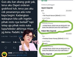 Curhat Sedih Driver Ojol yang Dapat Ancaman Jika Makanan Tak Sesuai Pesanan