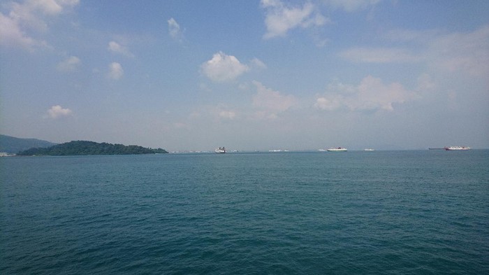 Panglima Koarmada I, Laksamana Muda TNI Ahmad Heri Purwono saat meninjau Selat Sunda (Foto: M Iqbal/detikcom)