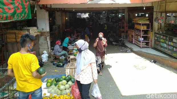 Pasar Cileungsi (Sachril Agustin Berutu/detikcom)