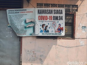 Masuk Zona Merah, RW 04 Malaka Sari Jaktim Catat 2 Kasus Positif Corona