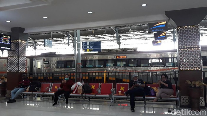 Suasana di Stasiun Tugu Yogyakarta, Kamis (11/6/2020).
