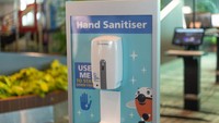 Bandara Changi juga memberikan sanitiser di tiap sudut THA (Changi Airport Group)