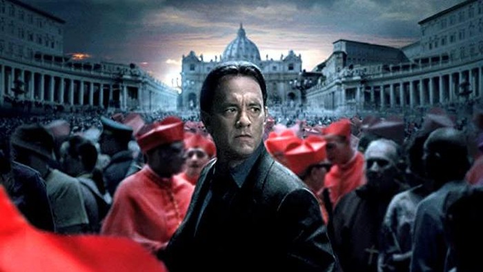 L-r, Tom Hanks, Ayelet Zurer, Thure Lindhart and Ewan McGregor in Columbia Pictures suspense thriller 