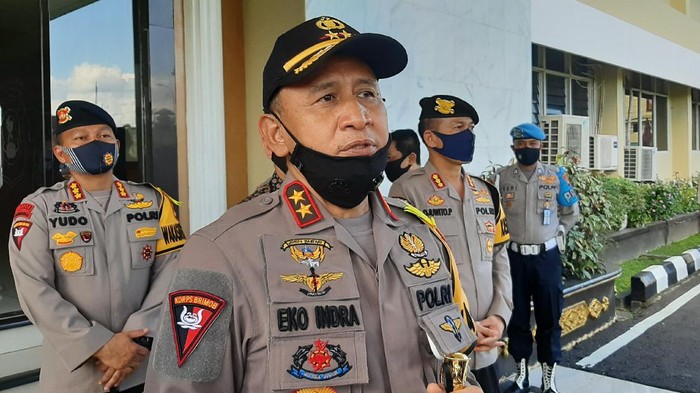 Kapolda Sumsel saat apel siaga karhutla