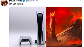 Wah, apakah Sony terinspirasi oleh menara Sauron di The Lord of the Rings? Foto: Twitter