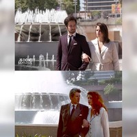 Robin Lachhein yang berusia 31 tahun dan Judith Schneider, 30 tahun adalah pasangan yang memiliki hobby unik yang sama. Keduanya gemar berkeliling dunia untuk berfoto meniru adegan dalam film dengan berada di lokasi yang sama. Foto: Instagram @secretfamousplaces