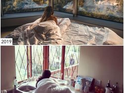 Pandemi Corona, Wanita ini Potret Ulang Travelingnya di Instagram