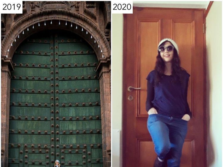Pandemi Corona, Wanita ini Potret Ulang Travelingnya di Instagram