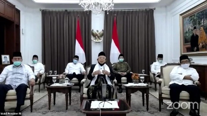 Wapres Maruf Amin dalam Halalbihalal bersama Majelis Ulama Indonesia se-Indonesia (YouTube Official TVMUI)