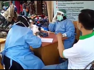 Sambut New Normal, 100 Pedagang-Pengunjung Pasar Cikurubuk Ikut Rapid Test