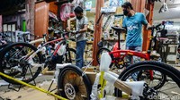 Pada jenis sepeda lipat, kenaikan mencapai 100 persen.