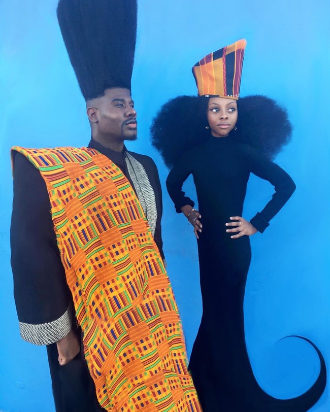 Di Instagramnya, Benny kerap membagikan konten rambut afronya bersama sang putri. Kontennya tersebut semakin membuatnya populer. Foto: dok. Instagram @bennyharlem