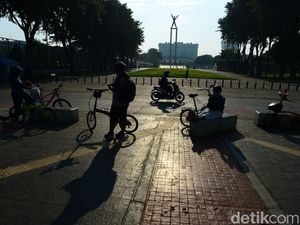 Dibuka Kembali, Lapangan Banteng Terpantau Sepi