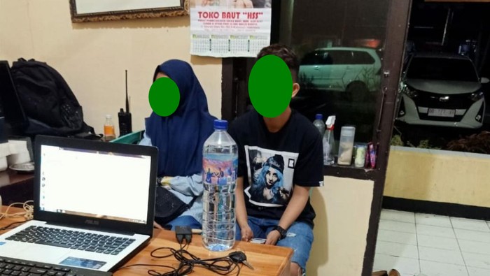 M dan MAS alias LAB, yang menikah sesama wanita di Sulsel diperiksa polisi.