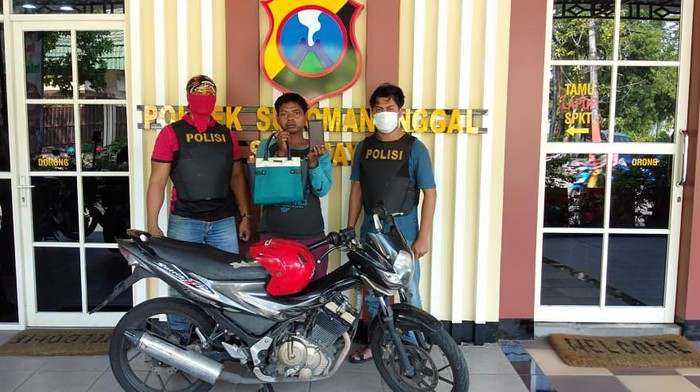 penjambret yang tewaskan driver ojol positif covid tertangkap