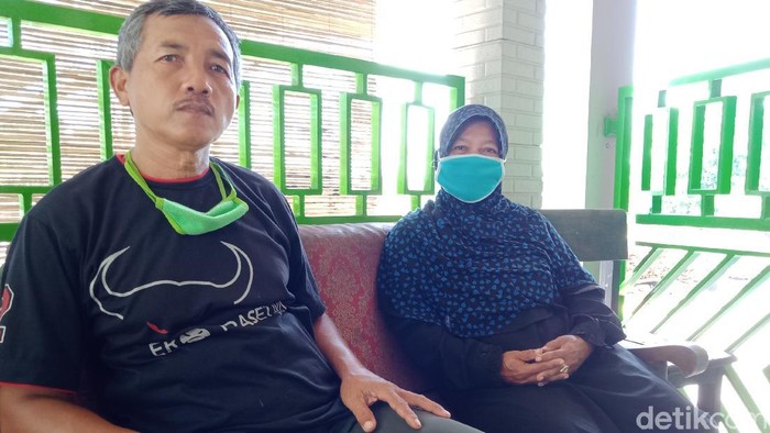 Siti Qomariyah dan Satiman di rumahnya, Klaten, Sabtu (13/6/2020).
