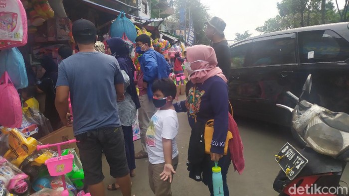 Suasana di Pasar Gembrong, Jakarta Timur.
