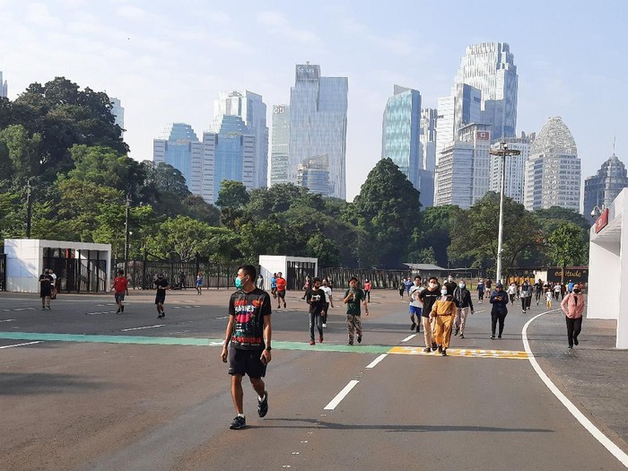 Suasana GBK saat PSBB Transisi