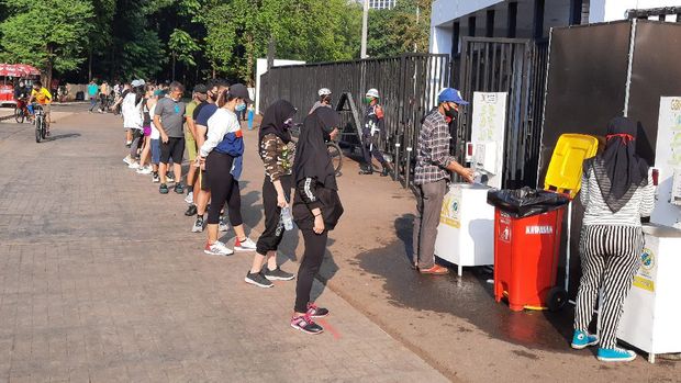 Suasana GBK saat PSBB Transisi