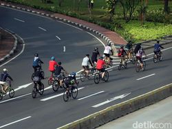 Pegowes Naik 1.000 Persen, DKI Tambah Jalur Sepeda Pop Up Sudirman-Thamrin