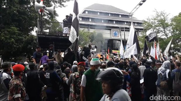 Massa ormas Islam di Solo menolak RUU HIP