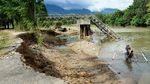 Potret Jembatan di Gorontalo yang Ambruk Diterjang Banjir