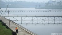 Situ Cileunca menjadi salah satu dari enam lokasi wisata yang dibuka dalam tahapan uji coba yang dilakukan oleh Dinas Pariwisata dan Kebudayaan Kabupaten Bandung (Muhammad Iqbal/detikcom)