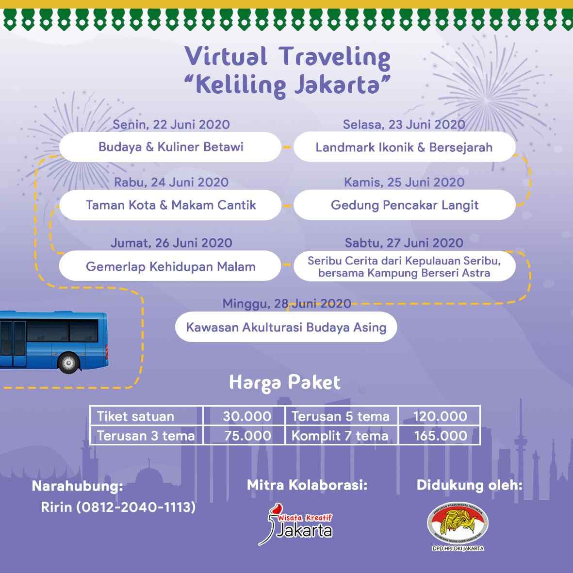 Jadwal wisata Jakarta di bulan Juni.