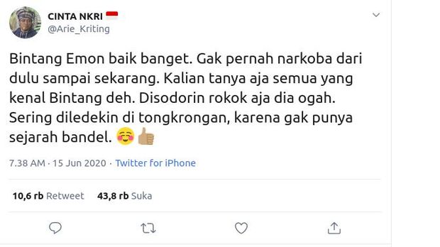 Dukungan untuk Bintang Emon