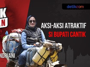 Blak-blakan Aksi Atraktif Bupati Luwu Utara di Atas Motor