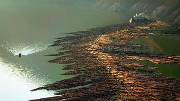 Rafting People on Yalu River karya Zhoufan Cui dari China berada di peringkat kedua kategori Portfolio. Foto: Zhoufan Cui/Hamdan bin Mohammed bin Rashid Al Maktoum International Photography Award