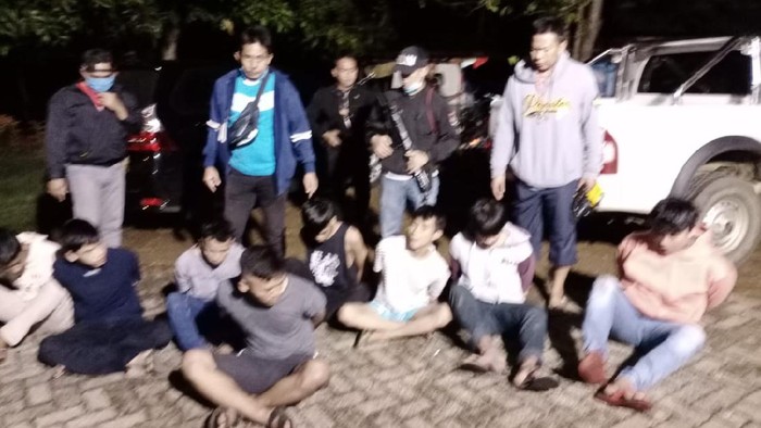 Para pelaku pengeroyokan dan penikaman kepada seorang pemuda pembeli mie instan di Luwu Timur diamankan (dok. Istimewa).