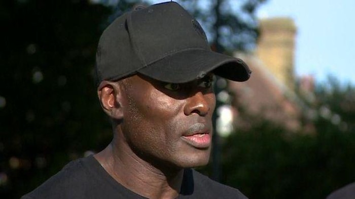 Patrick Hutchinson, penolong pria kulit putih dari demo rusuh di London (BBC News)