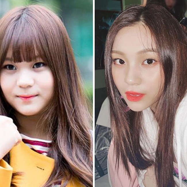 Umji GFriendPenampilan Umji dulu memiliki kesan imut karena pipinya yang chubby. Tapi seiring dengan berjalannya waktu, idol tersebut tampak lebih tirus. Bukan operasi plastik, banyak penggemar menganggap jika transformasi cantiknya adalah berkat diet.Foto: Internet/Instagram