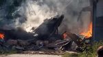 Potret saat Pesawat Tempur Hawk 200 Jatuh dan Terbakar