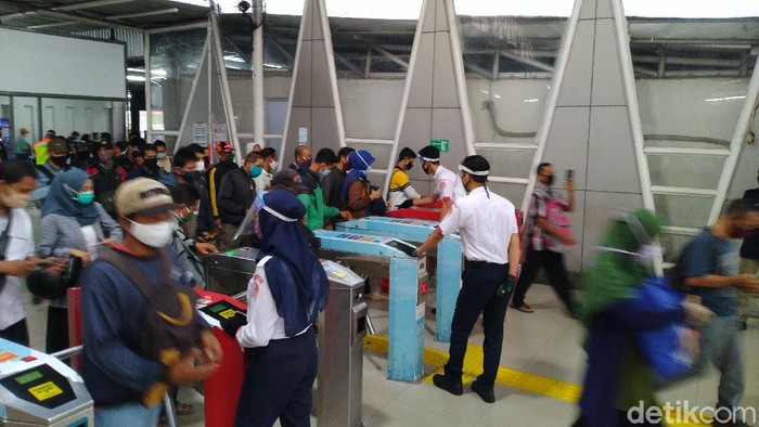 Suasana Stasiun Bogor, 15 Juni 2020, pagi. (Sachril AB/detikcom)