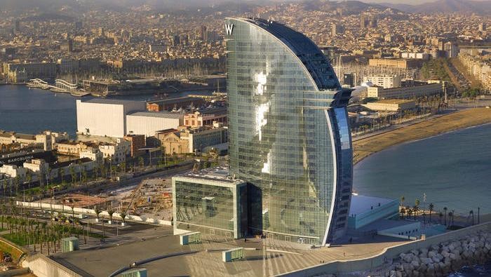 Hotel mewah di Barcelona.