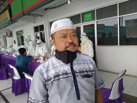 ilustrasi rapid test, ilustrasi virus corona, ilustrasi tes corona, tes masif di Pasar Cileungsi, pedagang pasar cileungsi