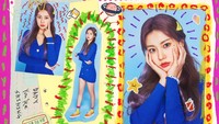 Penuh coretan krayon, foto Hyewon ini terlihat estetik. (Foto: Off the Record/Swing Entertainment)