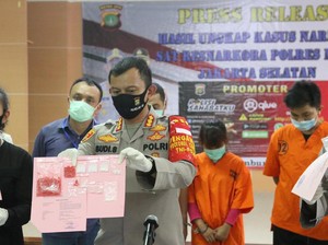 Polres Jaksel Ungkap Sabu Jenis Baru Berwarna Merah dari Pasutri