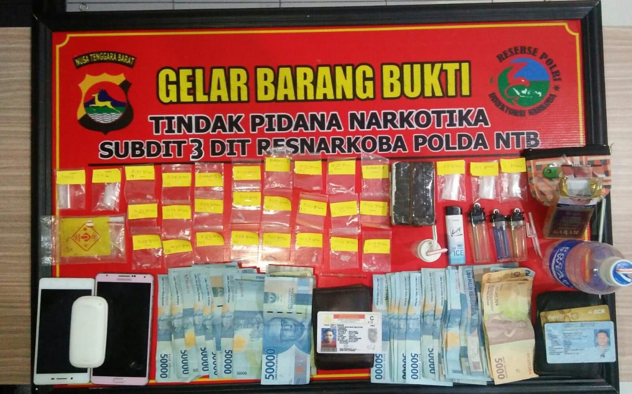 Polda NTB tangkap 2 pengedar sabu di Lombok Barat (Dok. istimewa)