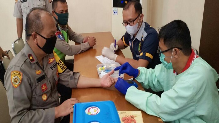 Polrs Subang gelar donor darahs