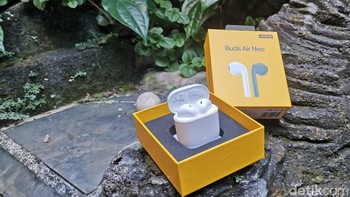 Buds Air Neo memiliki 13 mm Dynamic bass boost driver Foto: Aisyah Kamaliah/detikINET