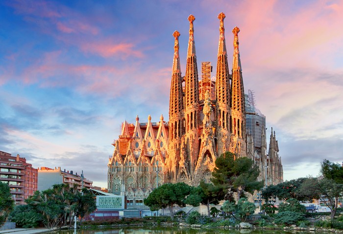 Sagrada Familia Basilica di Barcelona.