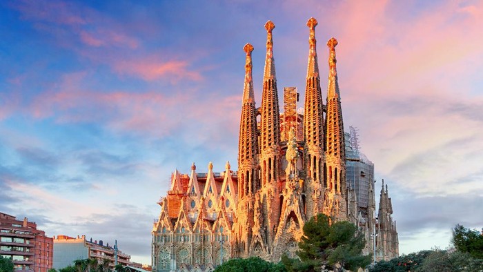 Sagrada Familia Basilica di Barcelona.
