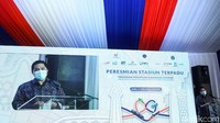 Menteri BUMN Erick Thohir mengatakan, adanya stasiun ini menunjukkan jika Indonesia bukan hanya menjadi bangsa yang berwacana.