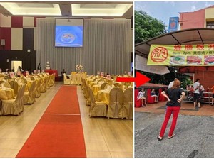 Gedung Pesta Diubah Jadi Gerai Chicken Rice Demi Gaji Pegawai
