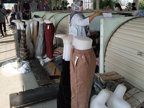 Hari Ketiga Buka, Begini Suasana Kawasan Pasar Tanah Abang Pagi Ini (Foto: Kadek/detikcom)